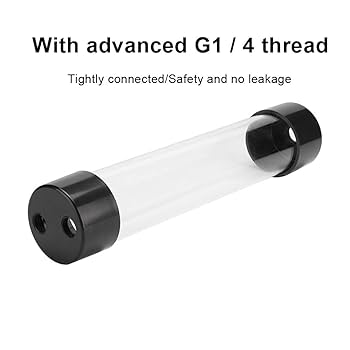 Amazon | コンピュータ水タンク、240MM 透明な円柱コンピュータ